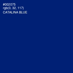 #002075 - Catalina Blue Color Image